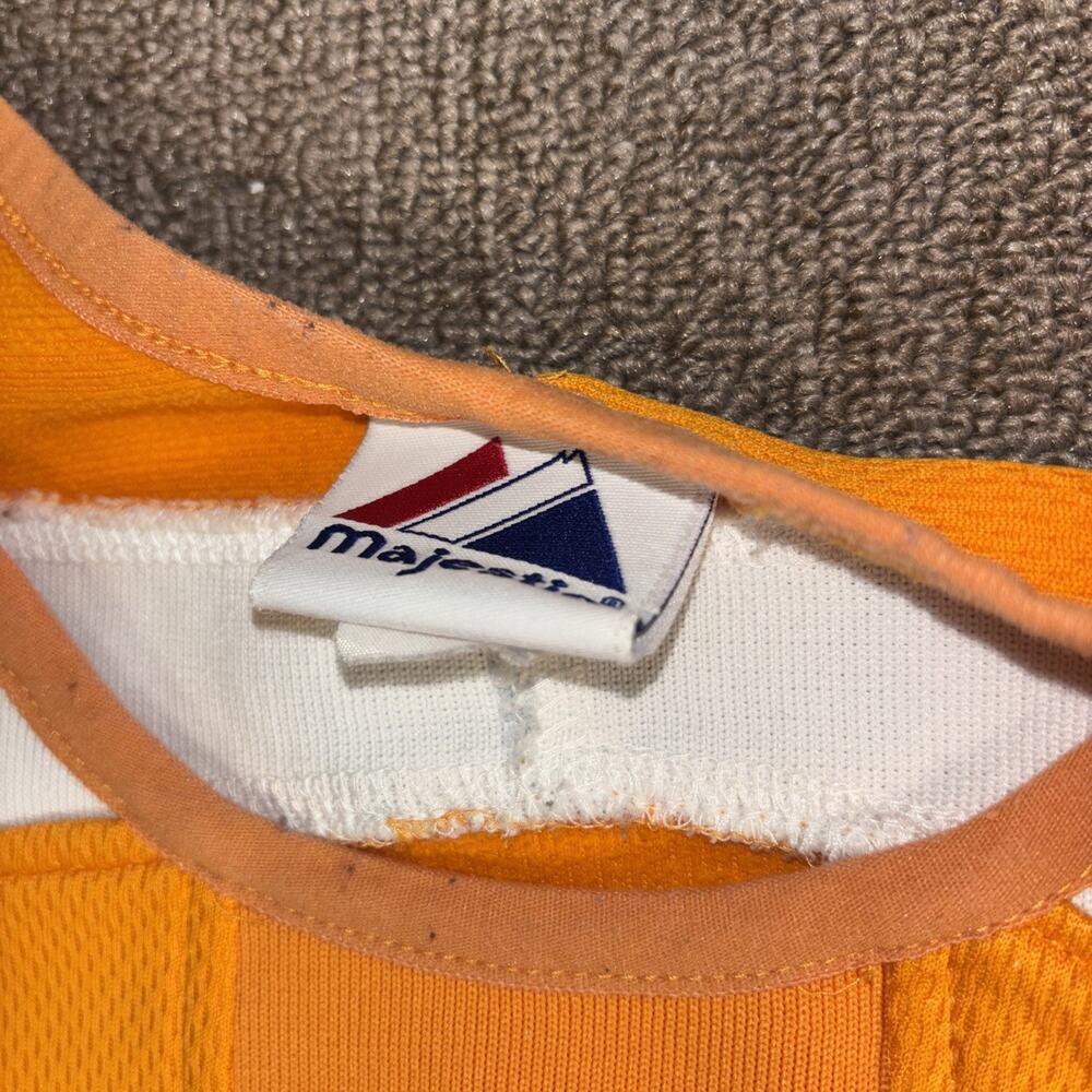 Vintage University Of Tennessee Majestic Jersey Men’s Long Sleeve 2XL Orange - Picture 4 of 9